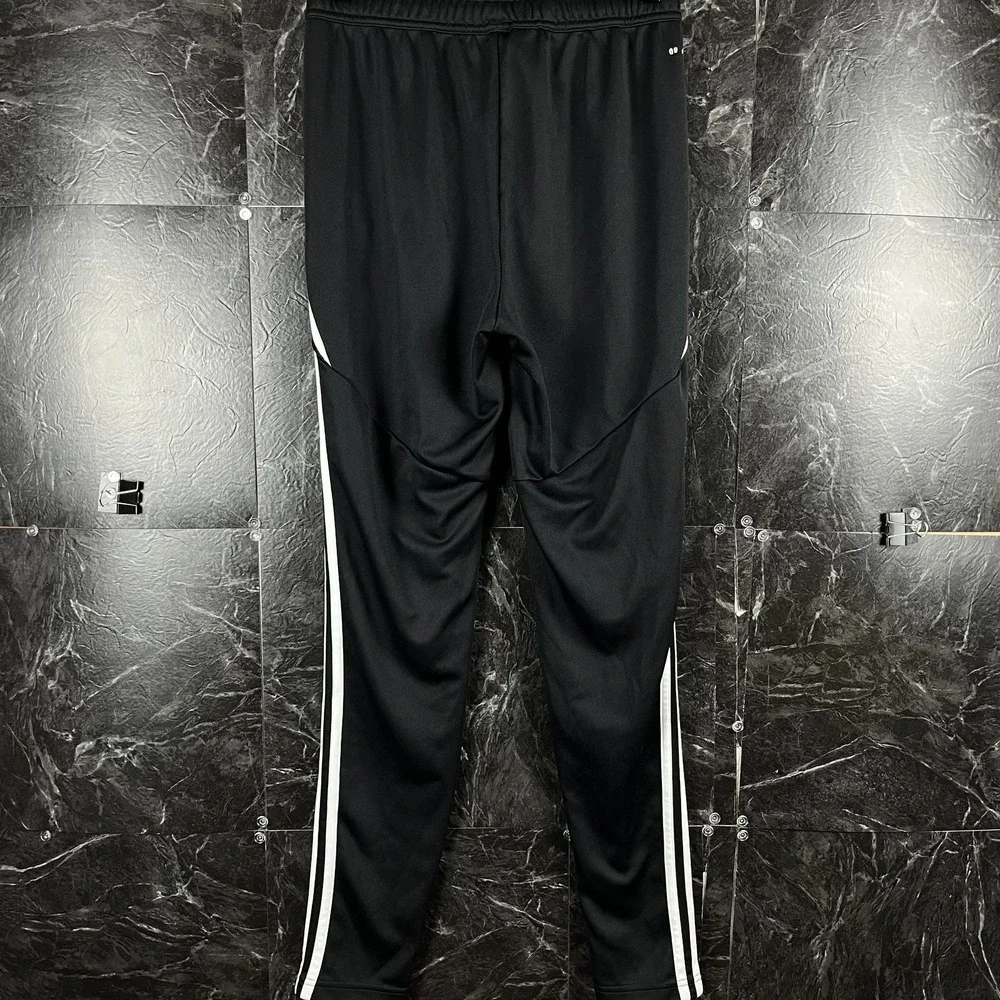 Adidas Men's Black 3-Stripes Sweatpants Jogger Large